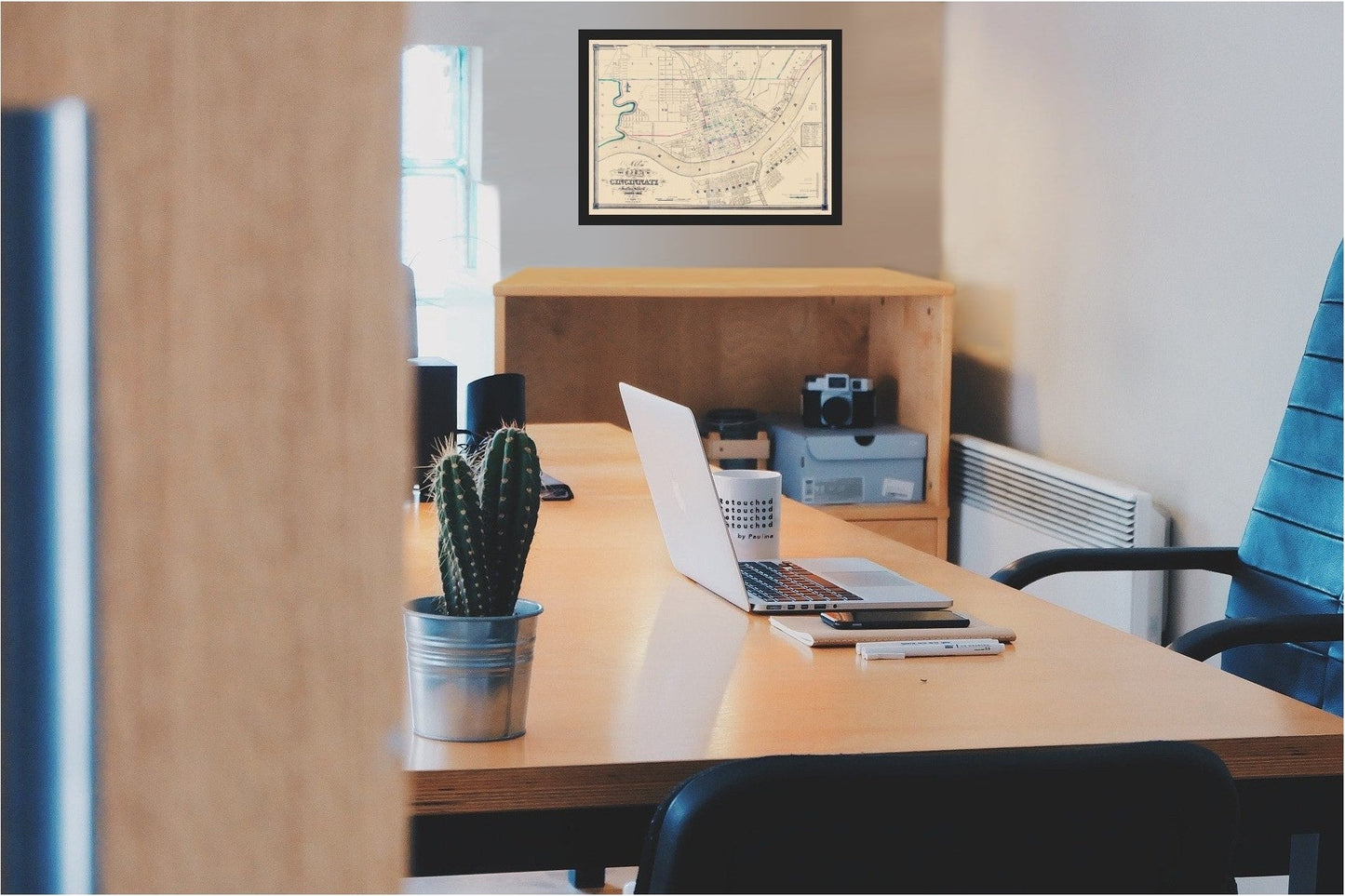 Historic City Map - Cincinatti Ohio - Haviland 1838 - 23 x 31.97 - Vintage Wall Art