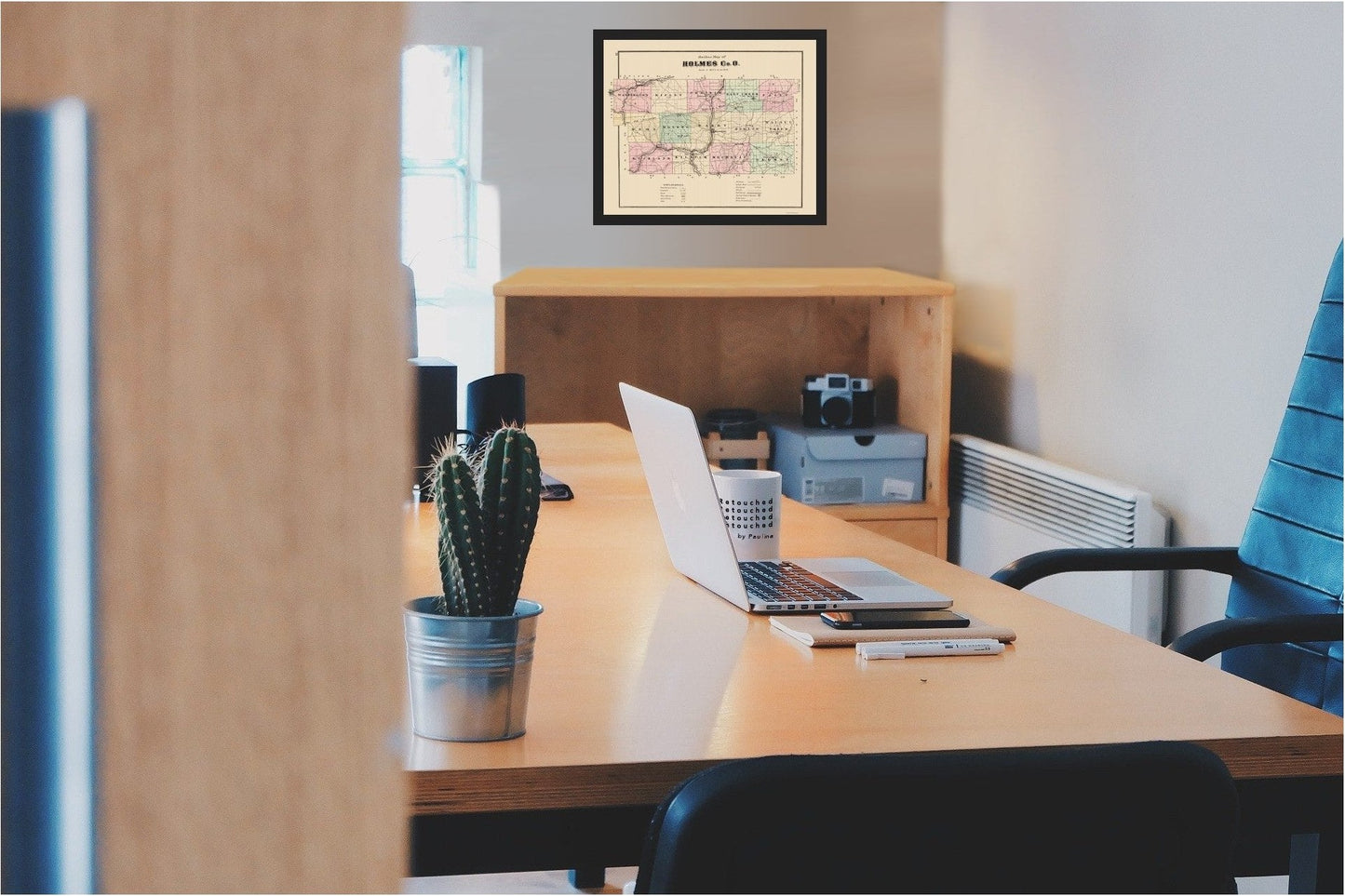 Historic County Map - Holmes County Ohio - Caldwell 1907 - 23 x 27.98 - Vintage Wall Art