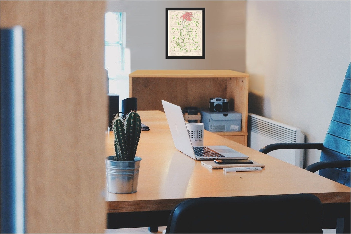 Topographical Map - South Tiffin Ohio Quad - USGS 1960 - 23 x 30.69 - Vintage Wall Art