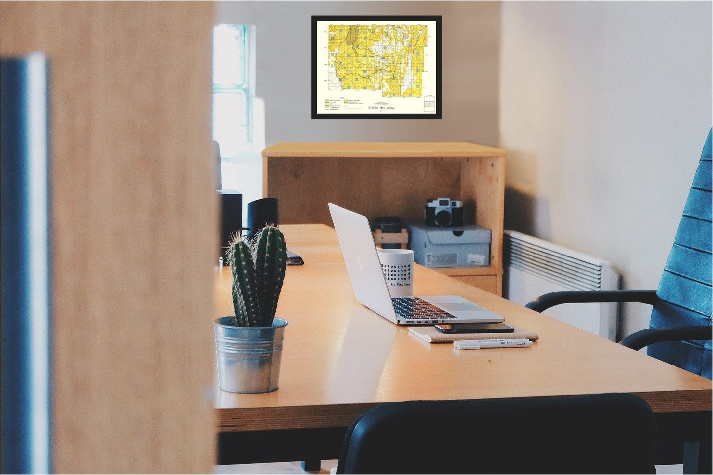 Topographical Map - Steens Mountain Central Oregon - DOI 1970 - 23 x 29.60 - Vintage Wall Art