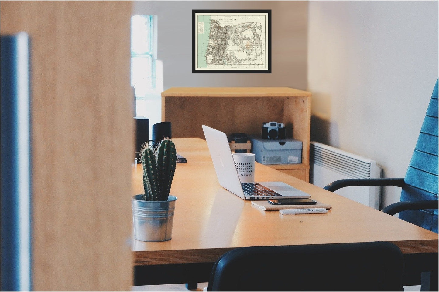 Historic State Map - Oregon - Bien 1879 - 23 x 29.34 - Vintage Wall Art