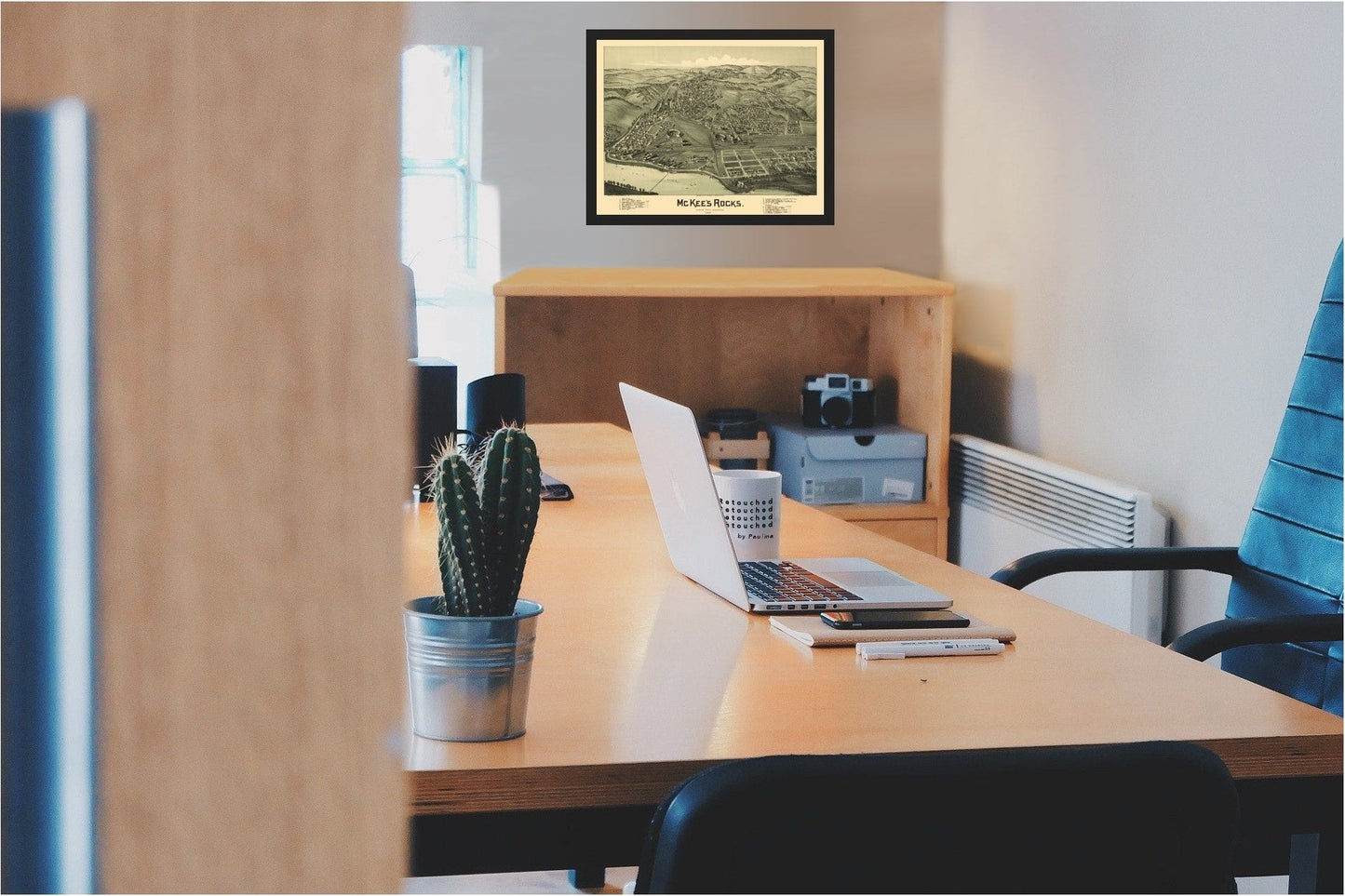 Historic Panoramic View - McKee's Rocks Pennsylvania - Fowler 1901 - 29.94 x 23 - Vintage Wall Art