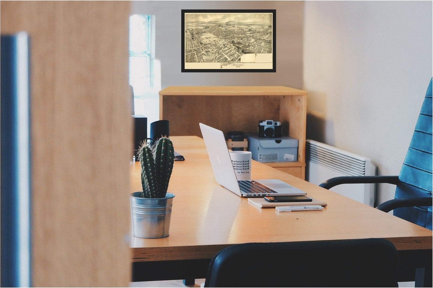 Historic Panoramic View - Providence Pennsylvania - 1892 - 35.98 x 23 - Vintage Wall Art