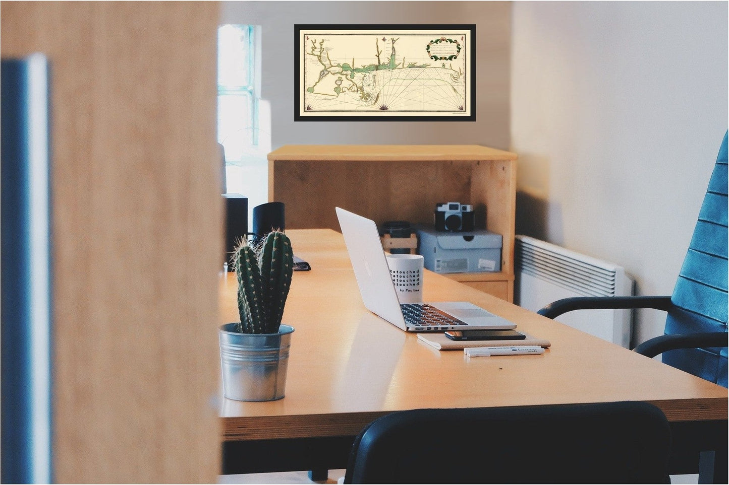 Historic War Map - Louisiana Mississippi Coast - Lefargue 1760 - 23 x 45.49 - Vintage Wall Art