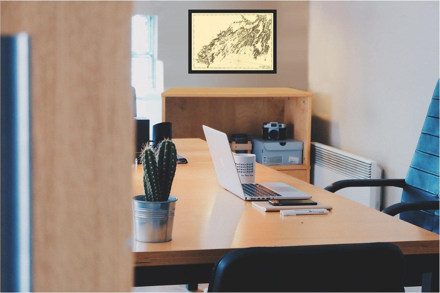 Historic Revolutionary War Map - Salter Island Portland Head - Des Barres 1770 - 23 x 33.06 - Vintage Wall Art