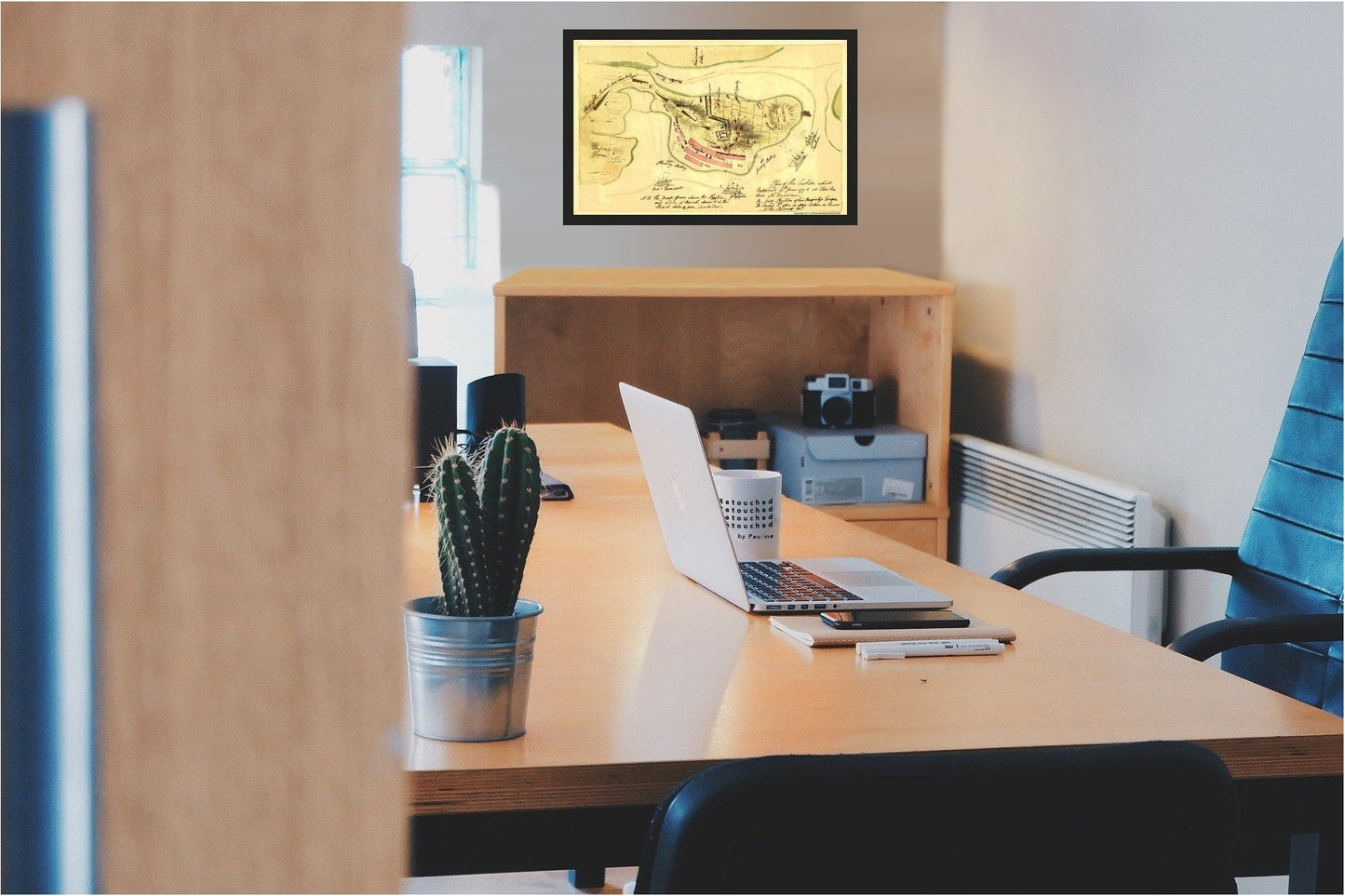 Historic Revolutionary War Map - Charles Town Action June 17th - Page 1775 - 23 x 32 - Vintage Wall Art