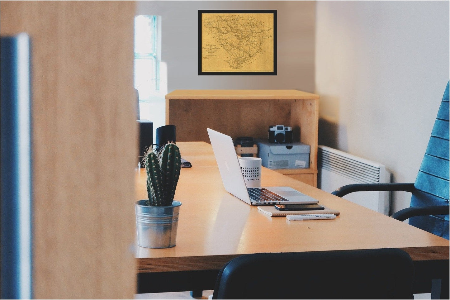 Historic State Map - South Carolina - Hotchkiss 1880 - 28.33 x 23 - Vintage Wall Art