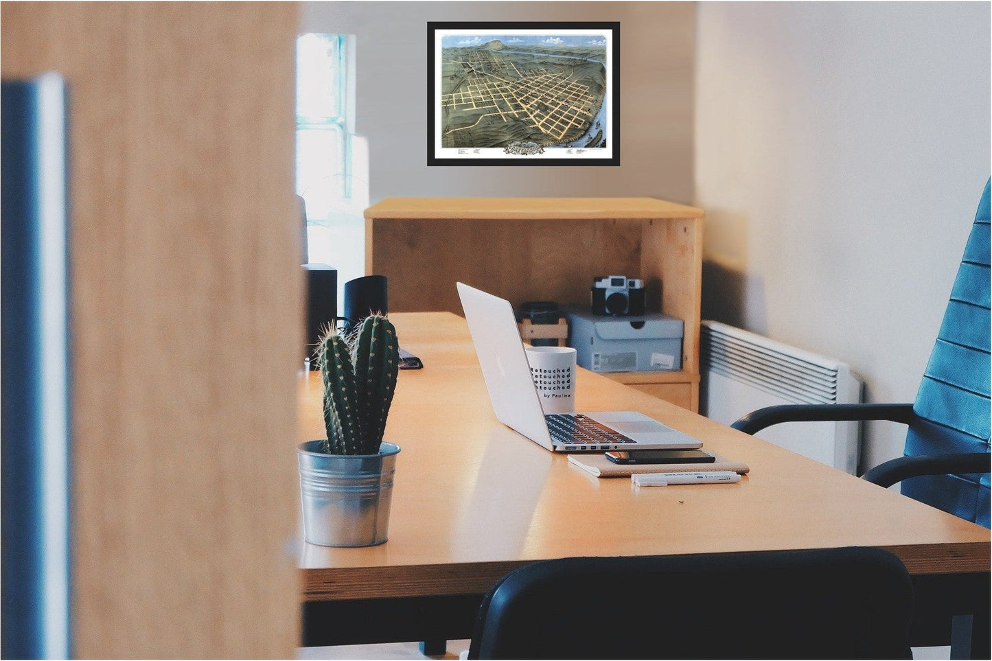 Historic Panoramic View - Chattanooga Tennessee - Ruger 1871 - 31.68 x 23 - Vintage Wall Art