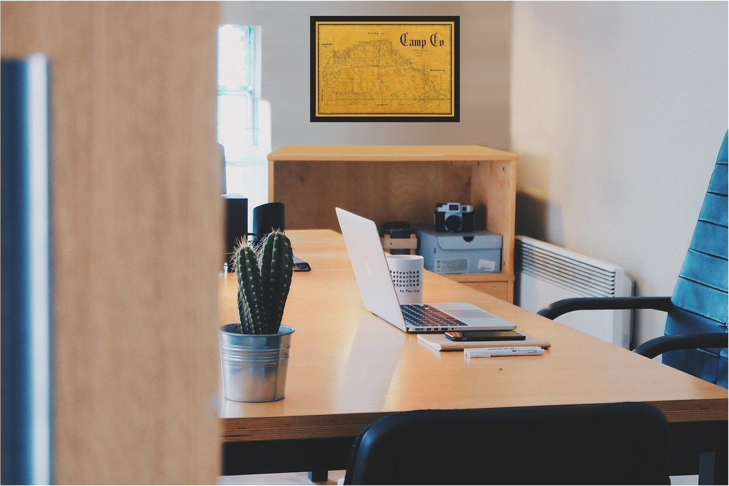 Historic County Map - Camp County Texas - Pressler 1897 - 33.62 x 23 - Vintage Wall Art