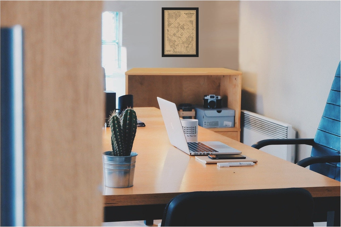 Historic County Map - Kaufman County Texas - Jones 1878 - 23 x 32.31 - Vintage Wall Art