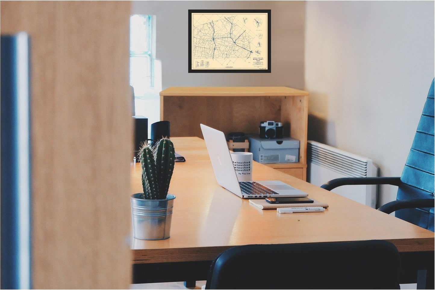 Historic County Map - Wilson County Texas - Highway Department 1936 - 23 x 30.97 - Vintage Wall Art