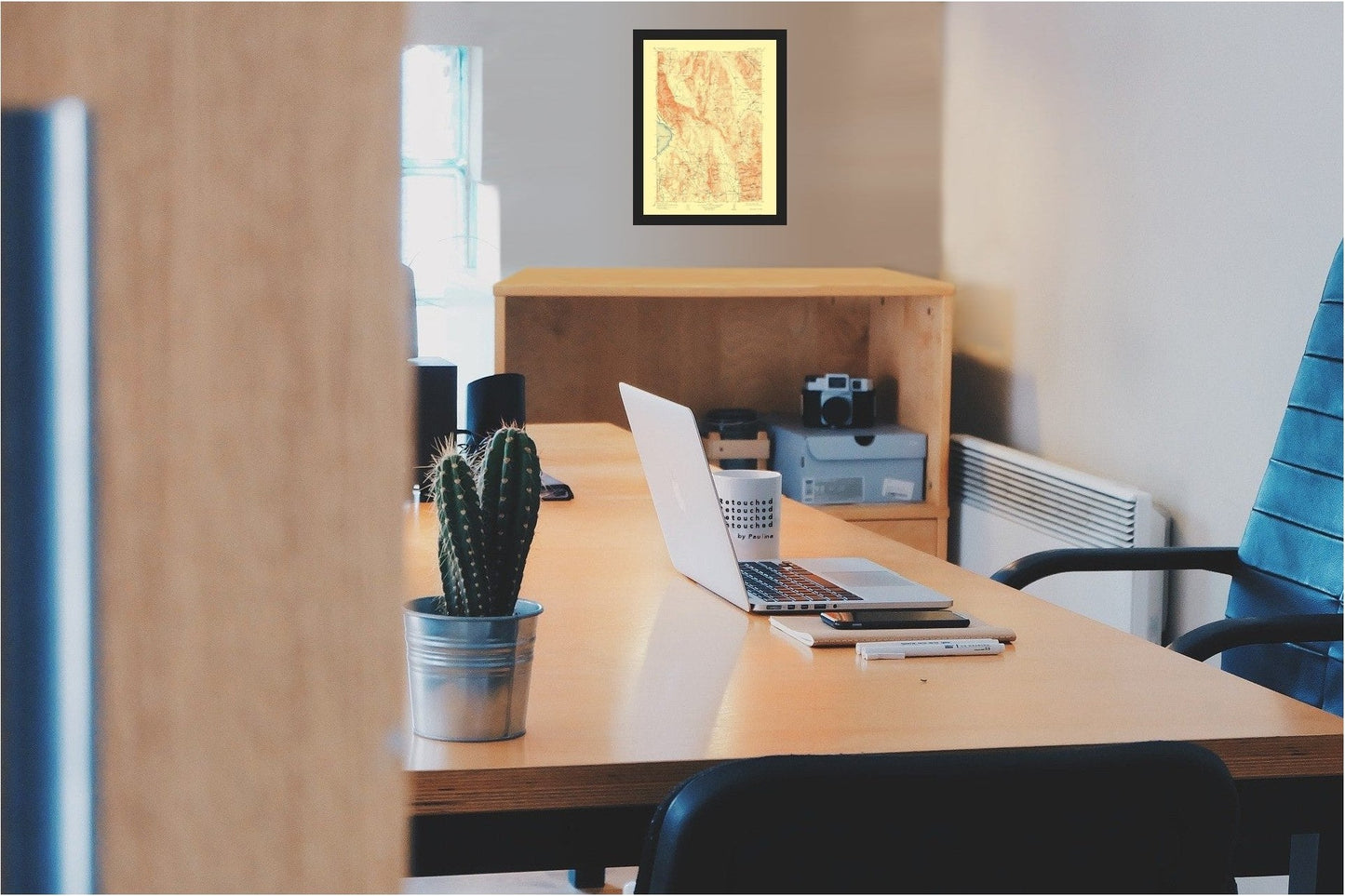 Topographical Map - Ballarat Nevada California Quad - USGS 1913 - 23 x 30.21 - Vintage Wall Art