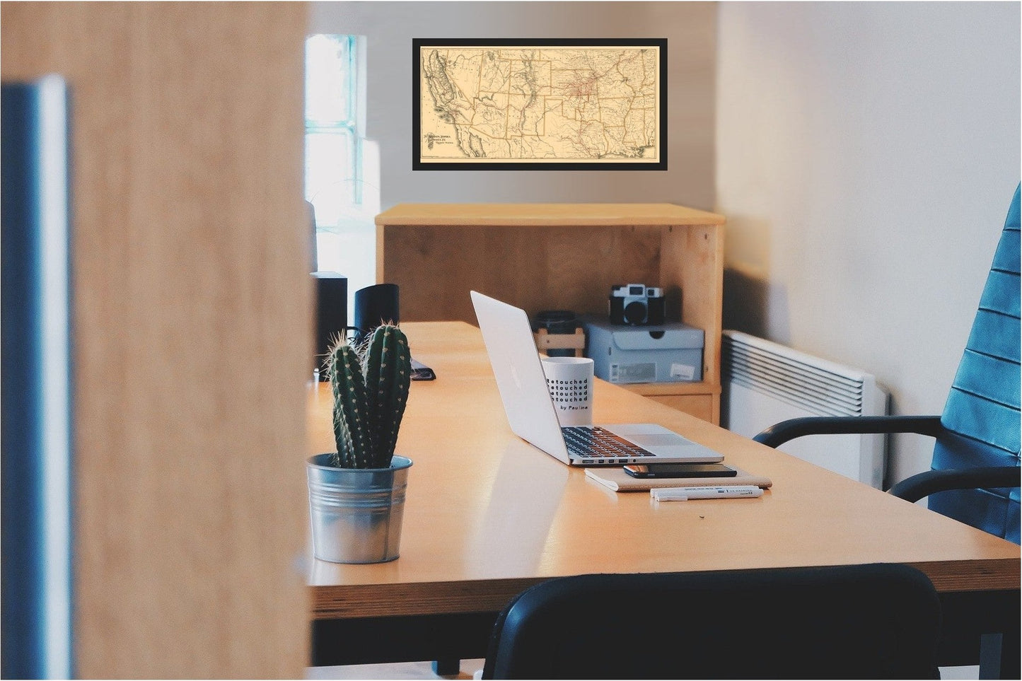 Railroad Map - Atchison Topeka Santa Fe Railway - 1899 - 23 x 47 - Vintage Wall Art