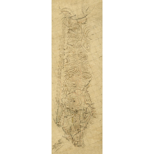 Historic County Map - Alleghany County Virginia - 1870 - 69.55 x 23 - Vintage Wall Art