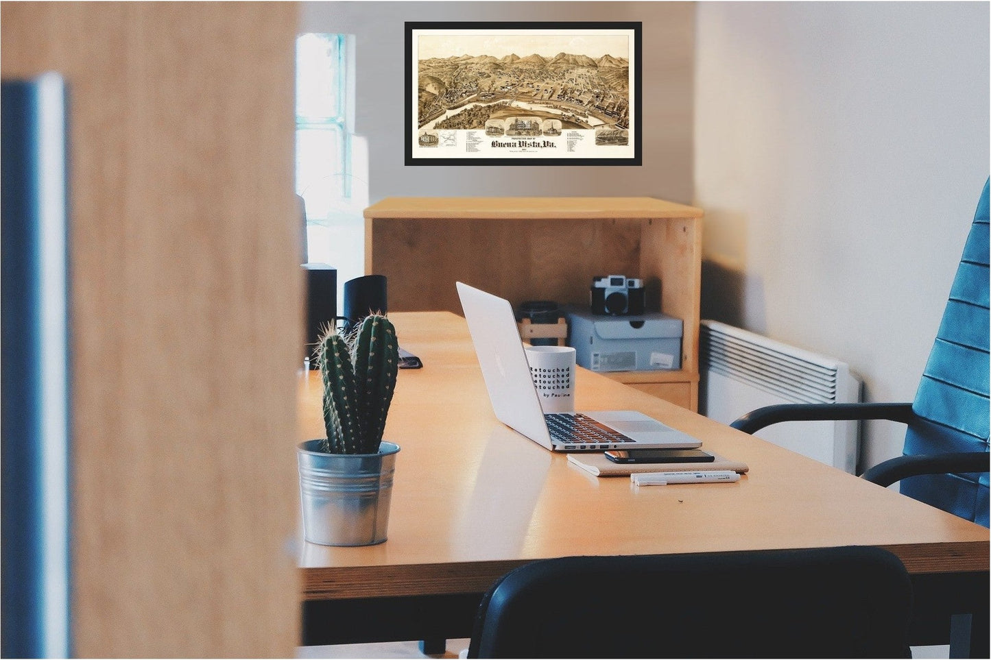 Historic Panoramic View - Buena Vista - 1891 - 39.66 x 23 - Vintage Wall Art