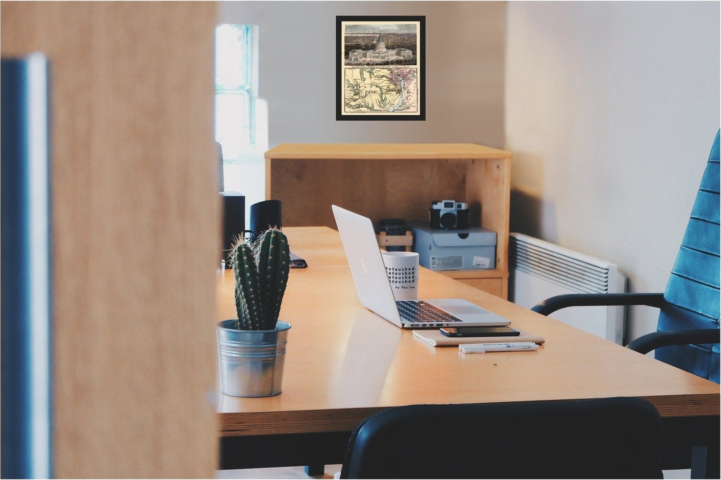 Topographical Map - Virginia - Magnus 1861 - 23 x 27.51 - Vintage Wall Art