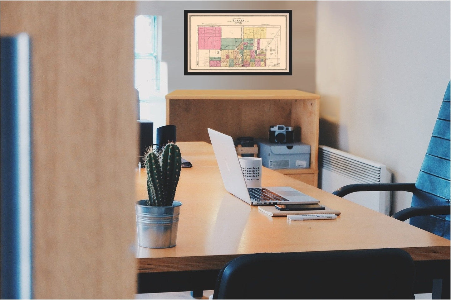 Historic City Map - Sparta Wisconsin - Ogle 1915 - 39.71 x 23 - Vintage Wall Art