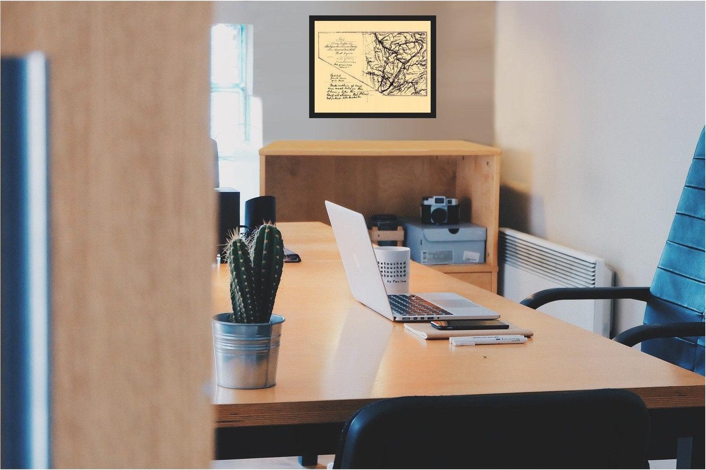 Historic Mine Map - Lower Measures Coal Fields West Virginia - Anon 1880 - 23 x 29 - Vintage Wall Art