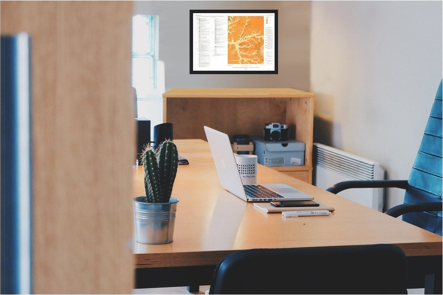 Historic Mine Map - Burley Draw Quad Wyoming - Roehler 1974 - 32.65 x 23 - Vintage Wall Art