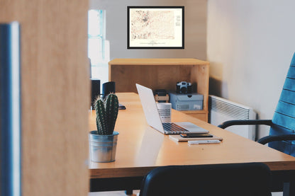 Historic Mine Map - Sterling Quad of Structure Oil Gas Fields - Scott 1978 - Vintage Wall Art