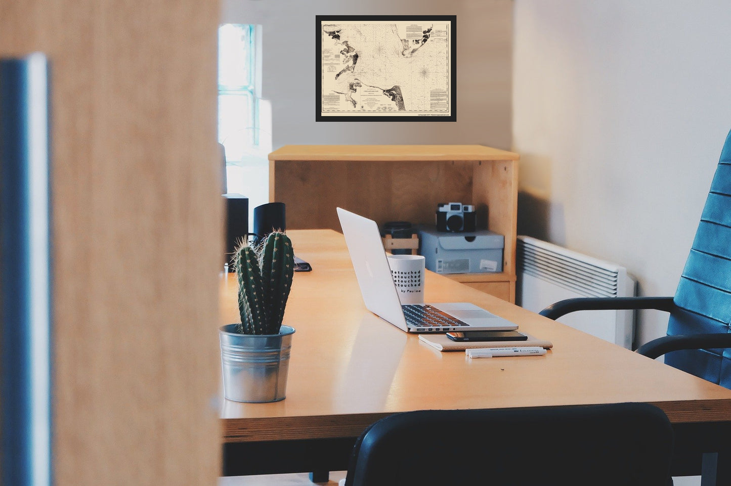 Historical Civil War Map - Chesapeake Bay - Blunt 1863 - Vintage Wall Art