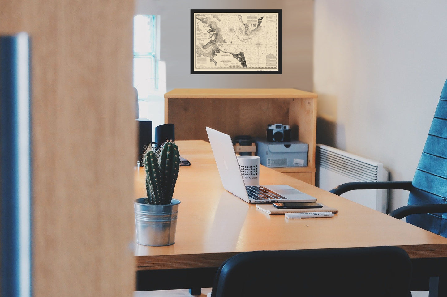 Historical Civil War Map - Chesapeake Bay Entrance - Bache 1863 - Vintage Wall Art