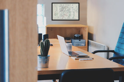 Historical Civil War Map - Potomac Army 5 Views - Bien 1894 - Vintage Wall Art