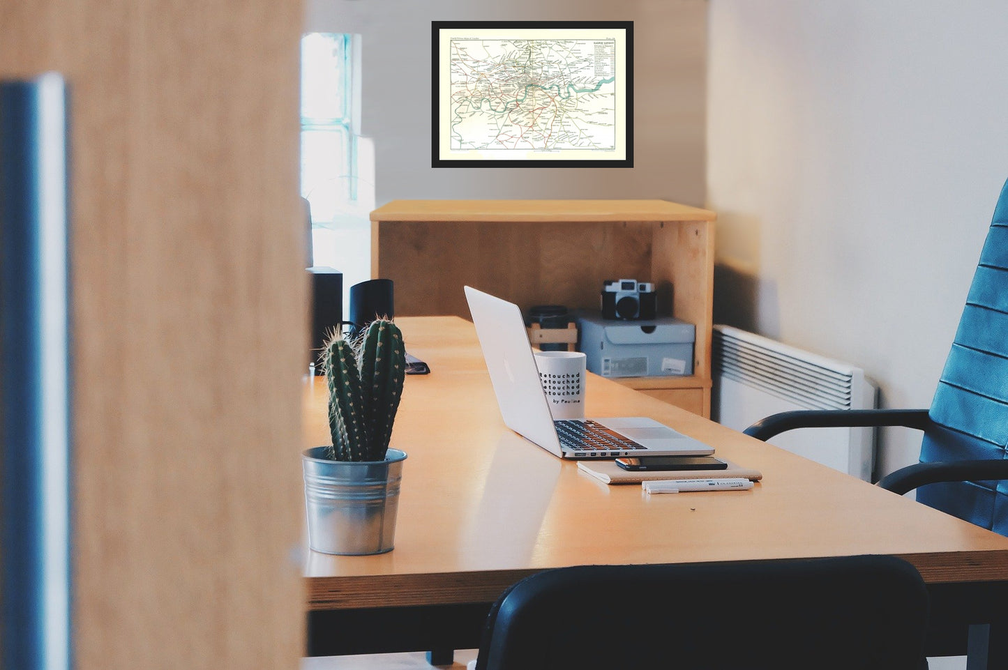 Historic Map - London England Railways - Philip 1904 - Vintage Wall Art