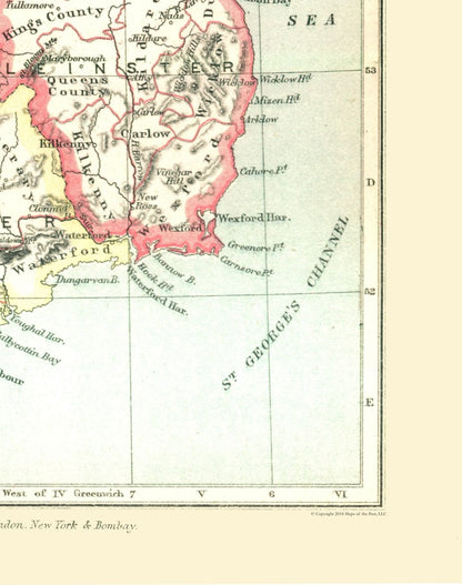 Historic Map - Ireland 1641 - Gardiner 1902 - 23 x 29.13 - Vintage Wall Art