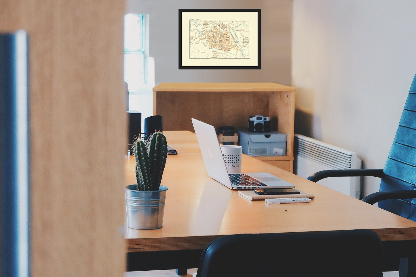 Historic Map - Pavia Italy - Bertarelli 1914 - Vintage Wall Art