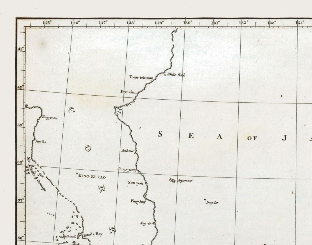 Historic Map - Japan - Arrowsmith 1825 - Vintage Wall Art