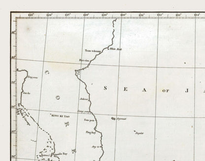 Historic Map - Japan - Arrowsmith 1825 - Vintage Wall Art