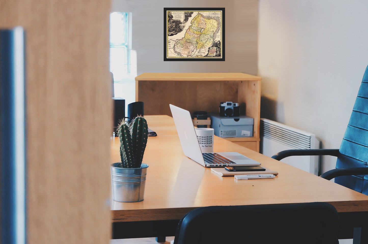 Historic Map - Israel Judea Palestine Holy Land- Homann 1744  - Vintage Wall Art