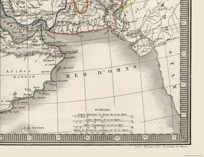 Historic Map - Middle East - Monin 1839 - Vintage Wall Art