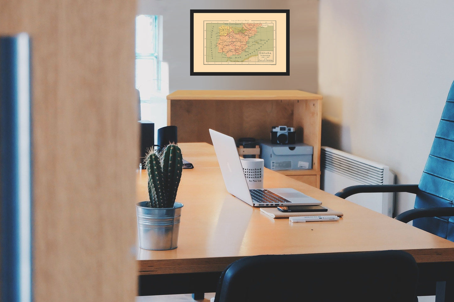 Historic Map - Spain 460 AD to 507 AD - Artero 1879 - Vintage Wall Art