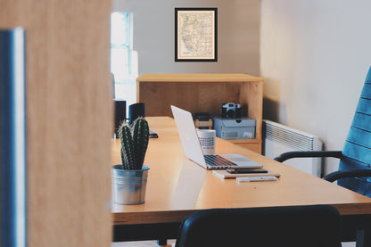 Historic Map - United States Western - Bartholomew 1892 - Vintage Wall Art