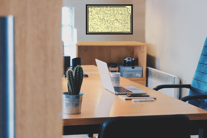 Railroad Map - Kansas Railroad Routes - McEwen 1897 - Vintage Wall Art