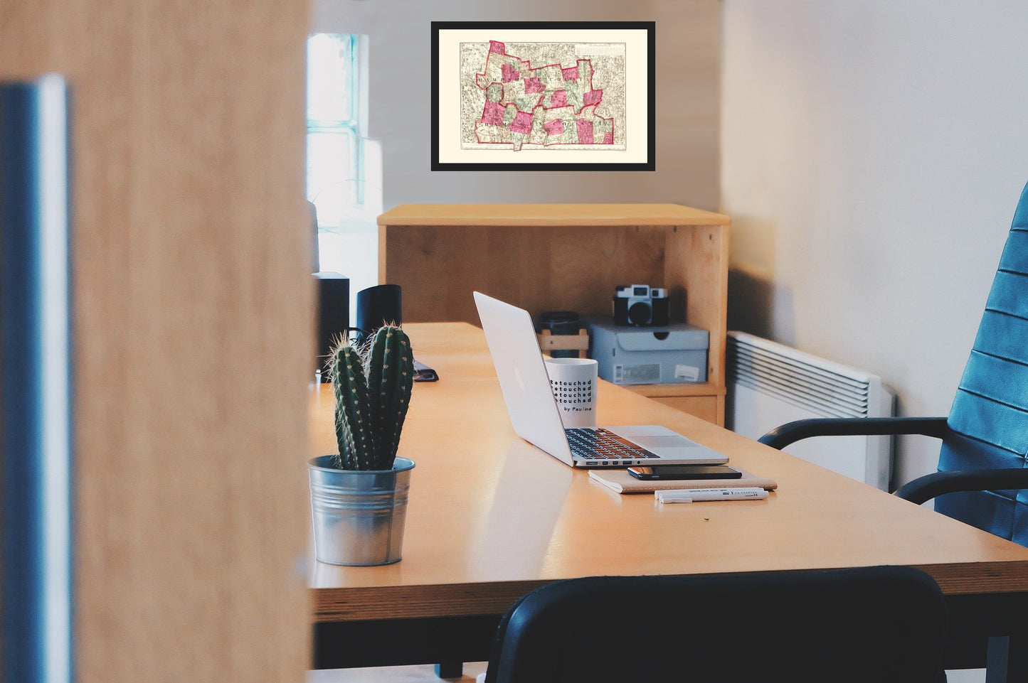 Historic County Map- Hampshire Hampden Massachusetts - Walling 1871 - Vintage Wall Art