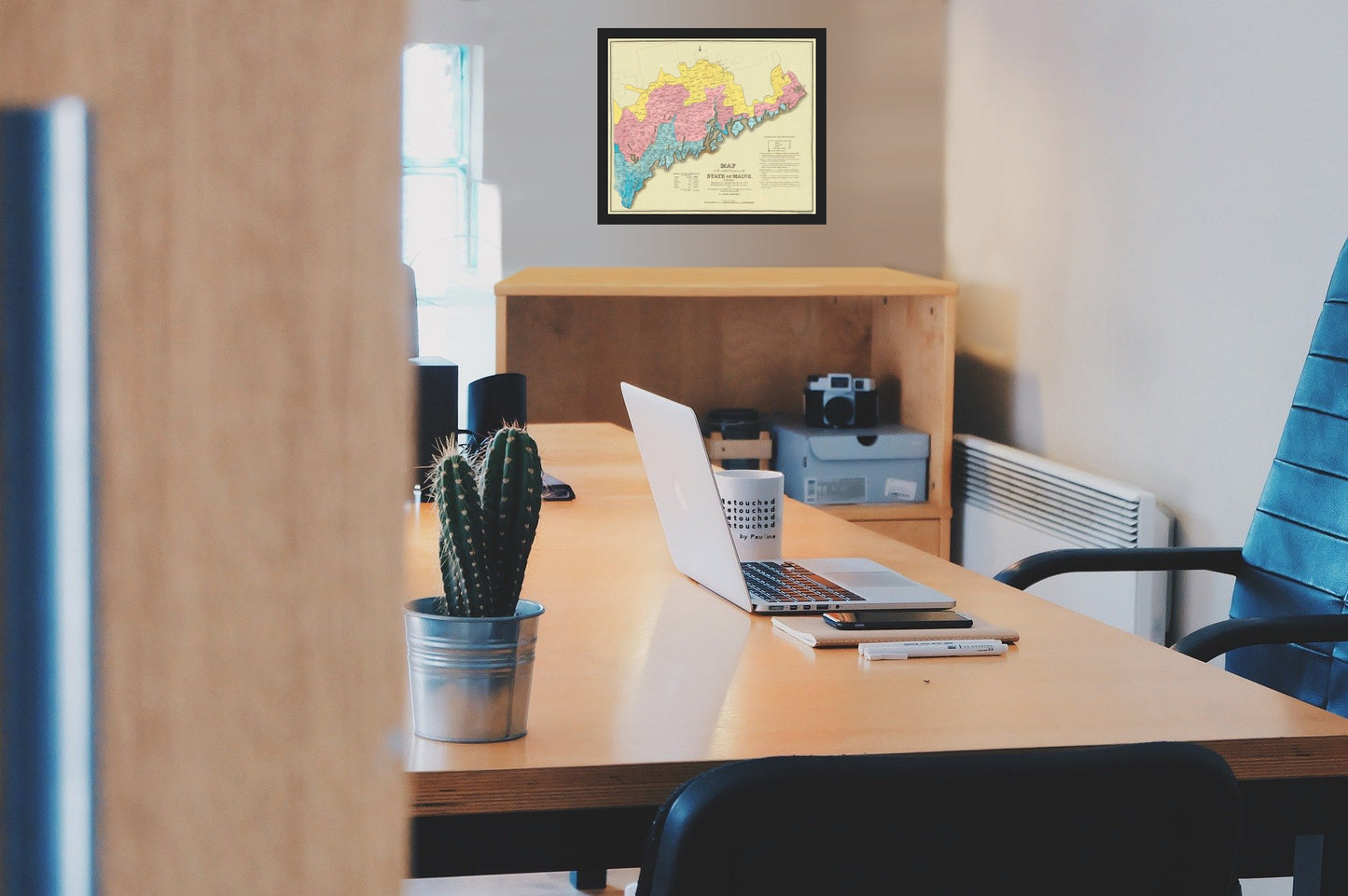 Historic State Map - Maine Land Grants 2nd Edition- Greenleaf 1829  - Vintage Wall Art