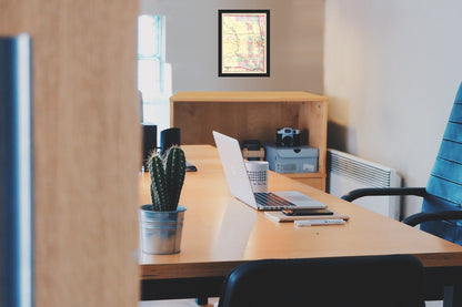 Historic State Map - Dakota Territory - Asher 1874 - Vintage Wall Art