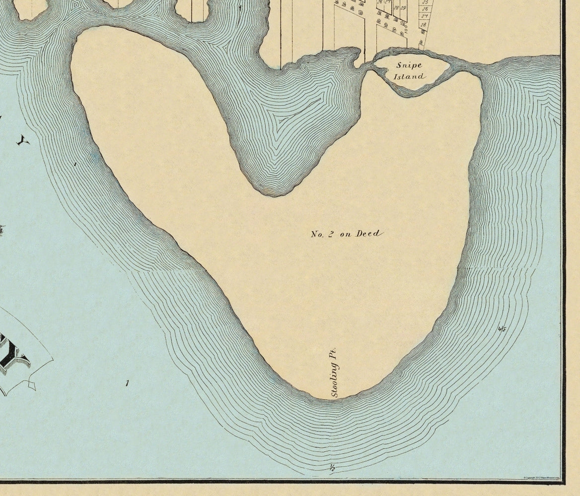 Historic City Map - Lavallette City Squann Beach New Jersey - Irons 1878 - Vintage Wall Art
