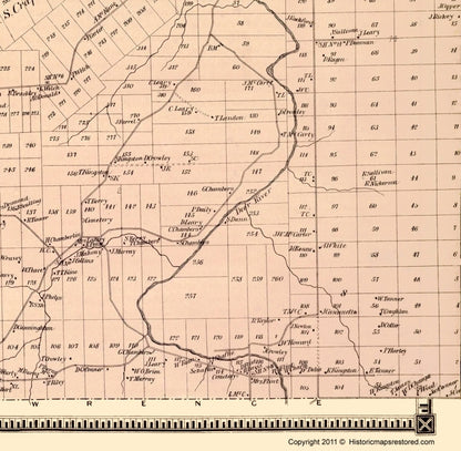 Historic City Map - Brasher New York  - Stone 1865 - Vintage Wall Art
