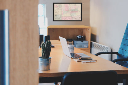 Historic City Map - Strattanville Pennsylvania - Caldwell 1877 - Vintage Wall Art