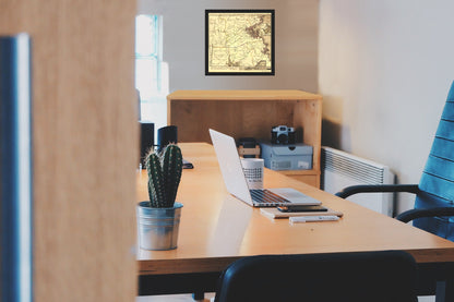 Revolutionary War Map Print - American Theatre - Hancock 1775 - Vintage Wall Art