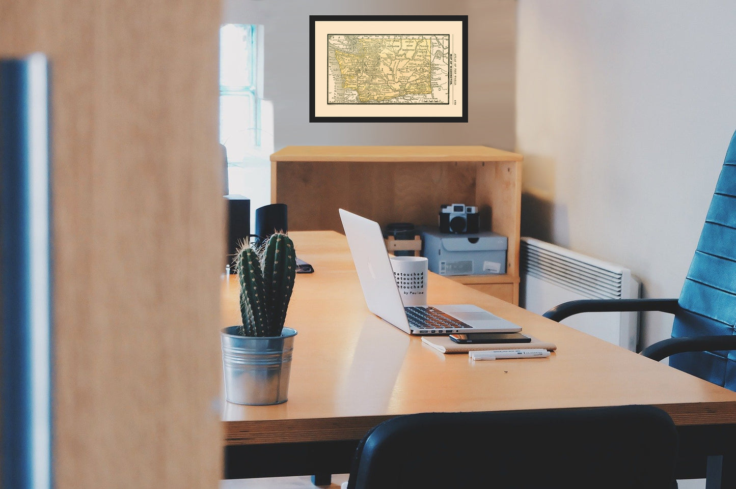 Historic State Map - Washington - Alden 1886 - Vintage Wall Art