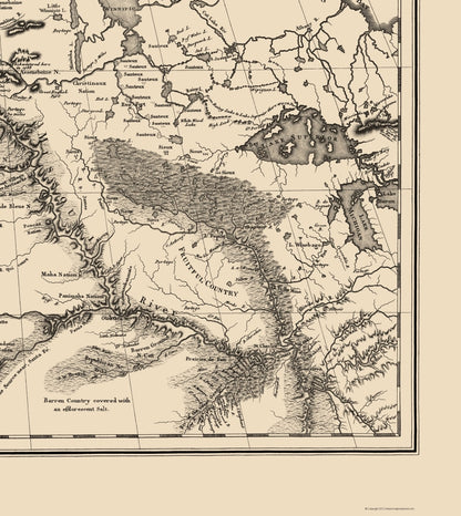 Historic Map - North America Western - Collot 1796 - Vintage Wall Art