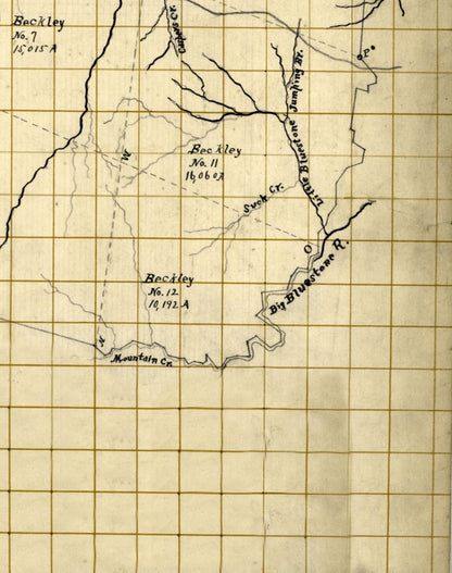 Historic County Map - Giles County Virginia - 1794 - Vintage Wall Art