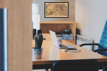 Historical Civil War Map - Virginia - Lloyd 1862 - Vintage Wall Art