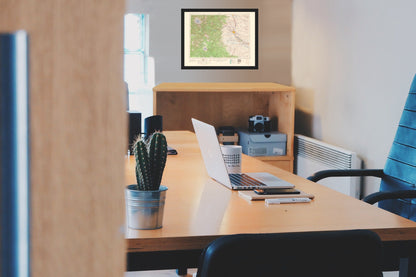 Topographical Map - Yakima Washington Quad - USGS 1958 - Vintage Wall Art