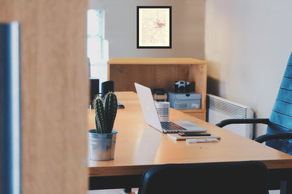 Topographical Map - Cheyenne Wyoming Colorado Quad - USGS 1964 - Vintage Wall Art